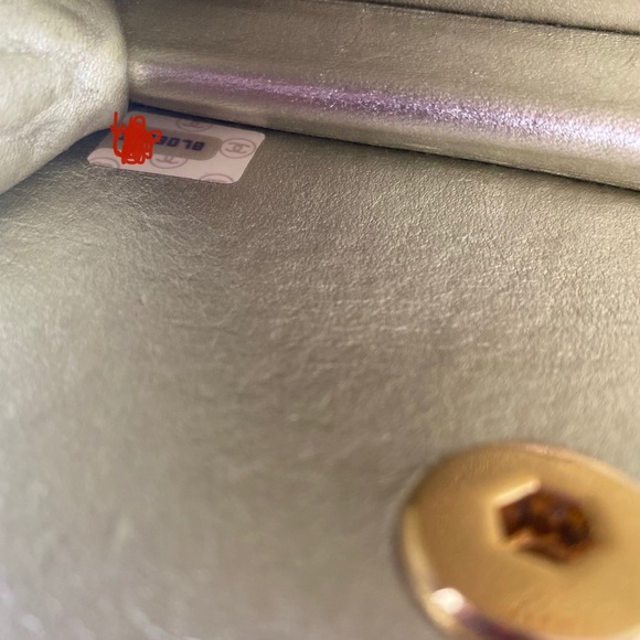 Authentic vintage Metallic Gold color mini micro Chanel - Picture 13 of 14